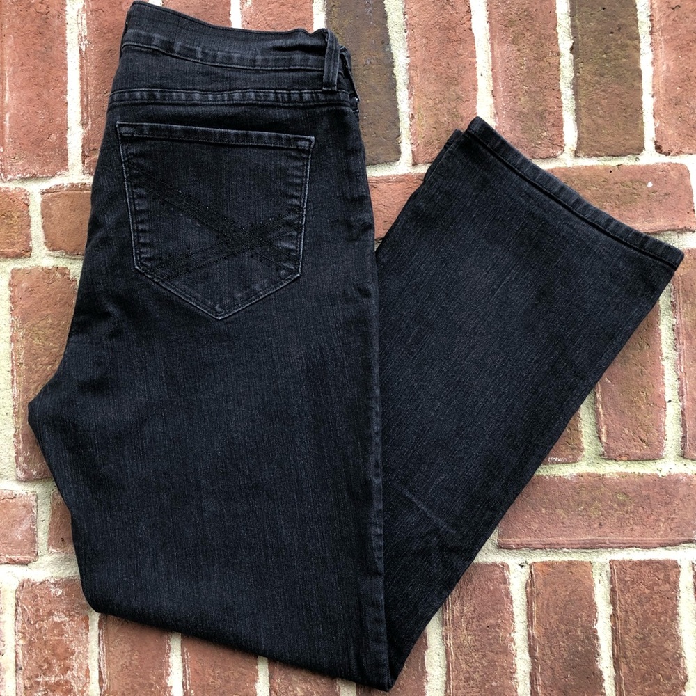 NYDJ Bootleg Black Wash Denim 14W